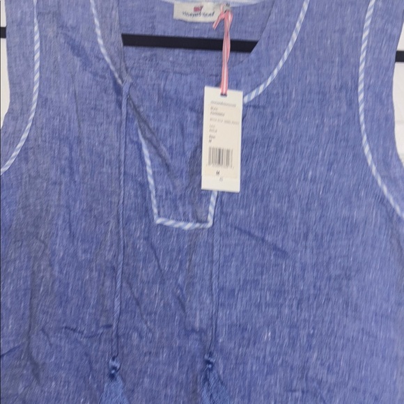 Vineyard Vines Blue Boxy Tank Top - Picture 2 of 6